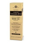 Solgar Liquid Vitamin D3 125 Mcg (5 000 Iu) - 2 Fl Oz Pack Of 2 - Natural Orange Flavor - Helps Maintain Healthy Bones & Teeth - Immune System Support - Gluten & Dairy Free - 118 Total Servings