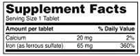 Ferrous Sulfate 325Mg Iron Supplement (2-Pack) Iron Pills 100 Iron Tablets Per Bottle 2-Pack