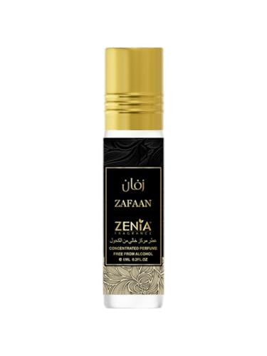 Zenia Zafaan Perfume Oil Roll-On 6Ml / 0.2Oz Long Lasting Alcohol-Free Fruity Floral Fragrance Oil With Peach Pineapple Blossom Rose & Musk