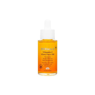 Derma E Vitamin C Glow Face Oil 1 Fl Oz Nourishes Brightens And Illuminates For Radiant Skin Moisturizing Vitamin C Oil With Turmeric Seabuckthorn And Red Raspberry
