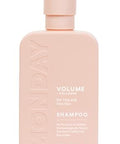 Monday Haircare Volume Shampoo 12Oz For Thin Fine And Oily Hair Made From Coconut Oil Ginger Extract & Vitamin E 100% Recyclable Bottles (354Ml) Pink (10428)