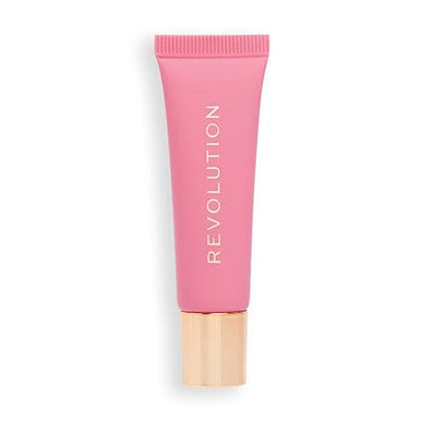Revolution Beauty London Juicy Peptide Lip Balm Hydrating & Plumping Lip Balm With Sheer Color Infused With Vitamin E & Peptides Pink Strawberry 0.27 Fl. Oz