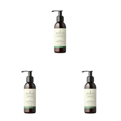 Sukin Facial Moisturizer Pump Hydrating Face Cream With Wheat Germ And Vitamin E To Deeply Nourish Soften And Improve Skin Texture 4.23 Fl Oz