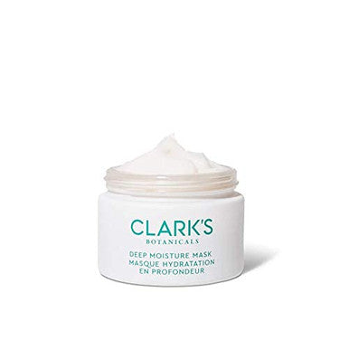 Clark's Botanicals Deep Moisture Mask: Mask + Moisturizer to Deeply Hydrate and Revitalize Skin with Algae, Vitamin E, Green Tea & Jasmine Extract (1 Count (Pack of 1))