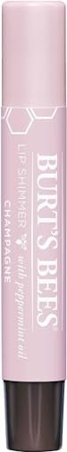 Burt'S Bees Lip Balm Moisturizing Lip Shimmer For Women For All Day Hydration With Vitamin E & Coconut Oil 100% Natural Champagne 0.09 Ounce