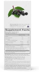 Himalaya Elderberry Mix Drink Mix Supplement Immune Support With Elderberry Zinc Vitamin C And Holy Basil Caffeine 100.15 Oz (4.3 G) Packets Easy To Mix Gluten