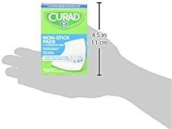 Curad Non-Stick Pads 2 Inches X 3 Inches with Adhesive Tabs 10 Count