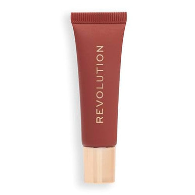 Revolution Beauty London Juicy Peptide Lip Balm Hydrating & Plumping Lip Balm With Sheer Color Infused With Vitamin E & Peptides Nude Latte 0.27 Fl. Oz
