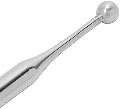 Yosoo Health Gear Tip Acupuncture Dual Head Ear Acupuncture Stainless Steel Manual Body Point Probe Pen Deep Tissue Massage Portable Self Massage Acupressure Bar Relief Pain Treatment Tool