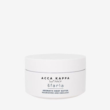 Acca Kappa far a Aromatic Body Butter 200 mL Nourishing Vitamin-E Shea and Wheat Germ for Dry Skin Men and Women