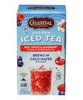 Cold Brew Iced Tea Red White & Blueberry 18 Bags (Case of 6) By Celestial Seasonings
