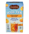 Cold Brew Iced Tea Citrus Sunrise Caffeine Free 18 Bags (Case of 6) By Celestial Seasonings