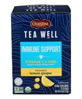 Organic Lemon Ginger Immune Support Tea 12 Bags (Case of 6) By Teawell
