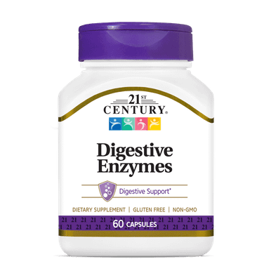21st Century Digestive Enzymes Capsules 60 ea