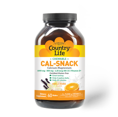 Country Life Chewable Cal-Snack, Calcium-Magnesium