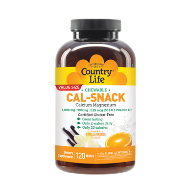 Country Life Chewable Cal-Snack, Calcium-Magnesium