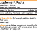 Bronson Vitamin A Retinyl Palmitate - 10,000 IU 250 Count