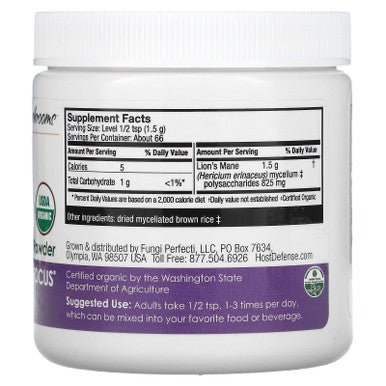 Host Defense Lion's Mane Mycelium