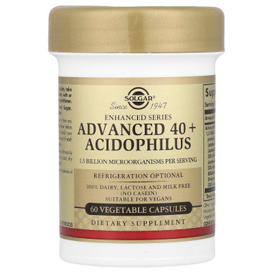 Solgar Advanced 40+ Acidophilus 60 Vegetable Capsules