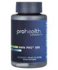ProHealth Longevity NMN Pro 500 Enhanced Absorption Uthever Brand UltraPure Stabilized Pharmaceutical Grade NMN to Boost NAD 30 Capsules 500 mg
