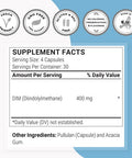 Supersmart DIM DiIndolylMethane 400 mg Per Day Hormonal Support for Men Women Protect Against Aging Cells Estrogen Balance NonGMO Gluten Free 120 Vegetarian Capsules