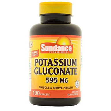 Sundance Vitamins Potassium Gluconate 595 mg 100 ea