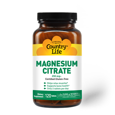 Country Life Magnesium Citrate 250mg