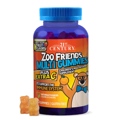 21st Century Zoo Friends Multi Gummies Plus Extra C 60 ea