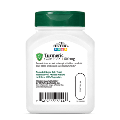 21st Century Turmeric Complex Vegetarian Capsules 500 MG 60 ea