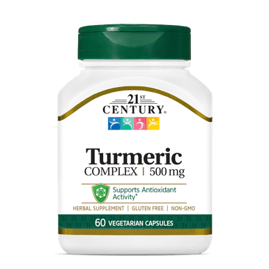 21st Century Turmeric Complex Vegetarian Capsules 500 MG 60 ea