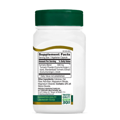 21st Century Turmeric Complex Vegetarian Capsules 500 MG 60 ea
