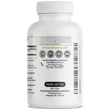 Bronson Acetyl L-Carnitine - 500 MG 120 Count