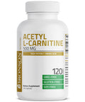 Bronson Acetyl L-Carnitine - 500 MG 120 Count
