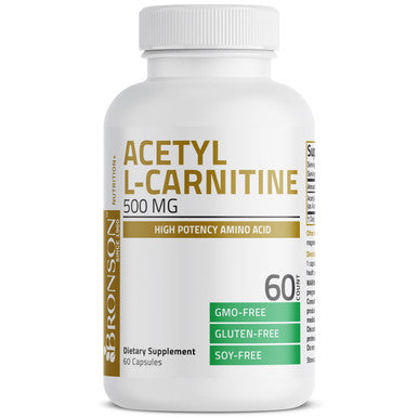 Bronson Acetyl L-Carnitine - 500 MG 60 Count