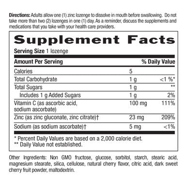 Country Life Zinc Lozenges Cherry Flavor