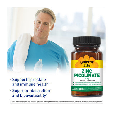 Country Life Zinc Picolinate 25 mg