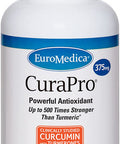 EuroMedica CuraPro - 375mg, 60 Softgels - High Potency Turmeric Curcumin Supplement - Clinically-Studied Liver, Brain, Heart & Immune Support - 60 Servings