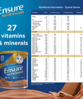 Ensure NutriVigor Protein Shake | Boost Energy and Help Support Recovery| Vitamin D Supplement with Protein, CaHMB and 27 Vitamins and Minerals | 400g | Chocolate Flavour