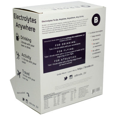Brode Electrolyte Vitamin Electrolyte Tablets 100 Pack