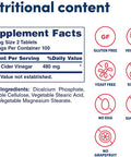 American Health Apple Cider Vinegar Tablets - 200 Tablets