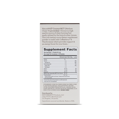 NatureWell Coconut MCT Cocoa Dietary Supplement 10 Pack