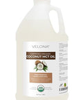 velona USDA Certified Organic MCT Coconut Oil - 64 fl oz | 100% from Coconut | Fractionated | Skin, Face, Body, Hair Care | Use Today - Enjoy Results