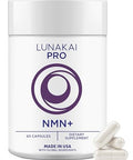 Lunakai Pro Usa Made Nmn Supplement 500Mg 6-In-1 With Tmg & Resveratrol 98 - Daily Nad & Energy Support For Healthy Aging & Cellular Health Nicotinamide Mononucleotide 60 Capsules