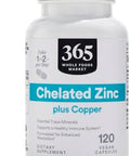 365 By Whole Foods Market, Zinc Chelated, 60 Capsules
