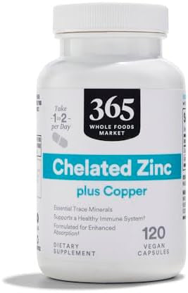 365 By Whole Foods Market, Zinc Chelated, 60 Capsules