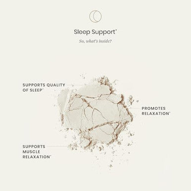 Perelel Sleep Support Magnesium Powder Blend With Lemon Balm, Relaxing Herbal Formula, Soy & Gluten , Non Gmo, Honey Lemon Flavor, 2.96 Oz
