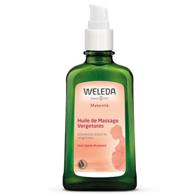 Weleda Stretch Mark Pregnancy Massage Oil 3.4 Fluid Ounce Plant Rich Oil With Vitamin E Sweet Almond Jojoba And Arnica Oils