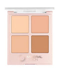 Mineral Fusion Makeup Concealer Palette Quad 4 Light To Neutral Shades .35 Oz Indulgence Cream Contour Palette With Vitamin E C Conceal Blemishes
