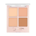 Mineral Fusion Makeup Concealer Palette Quad 4 Light To Neutral Shades .35 Oz Indulgence Cream Contour Palette With Vitamin E C Conceal Blemishes