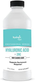 Hyalogic Liquid Zinc Supplement For Immune Support (4 Oz) - Daily Mineral Support Enhanced W/Hyaluronic Acid For Hydration Immune Zinc Liquid For Men And Women Gluten Free, Cruelty Free